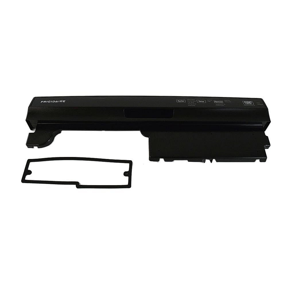 Part #5304517659, Dishwasher Control Panel And Overlay (Black) / 25.70 x 7.65 x 2.85