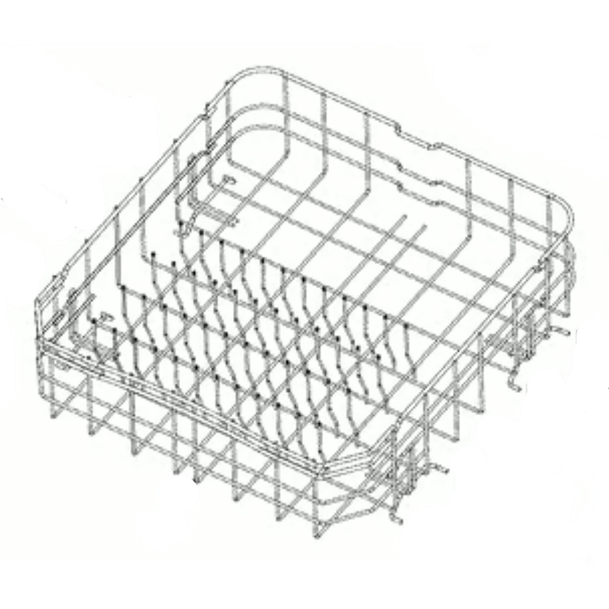 Part #5304518472, Dishwasher Dishrack, Lower / 21.30 x 21.00 x 7.80