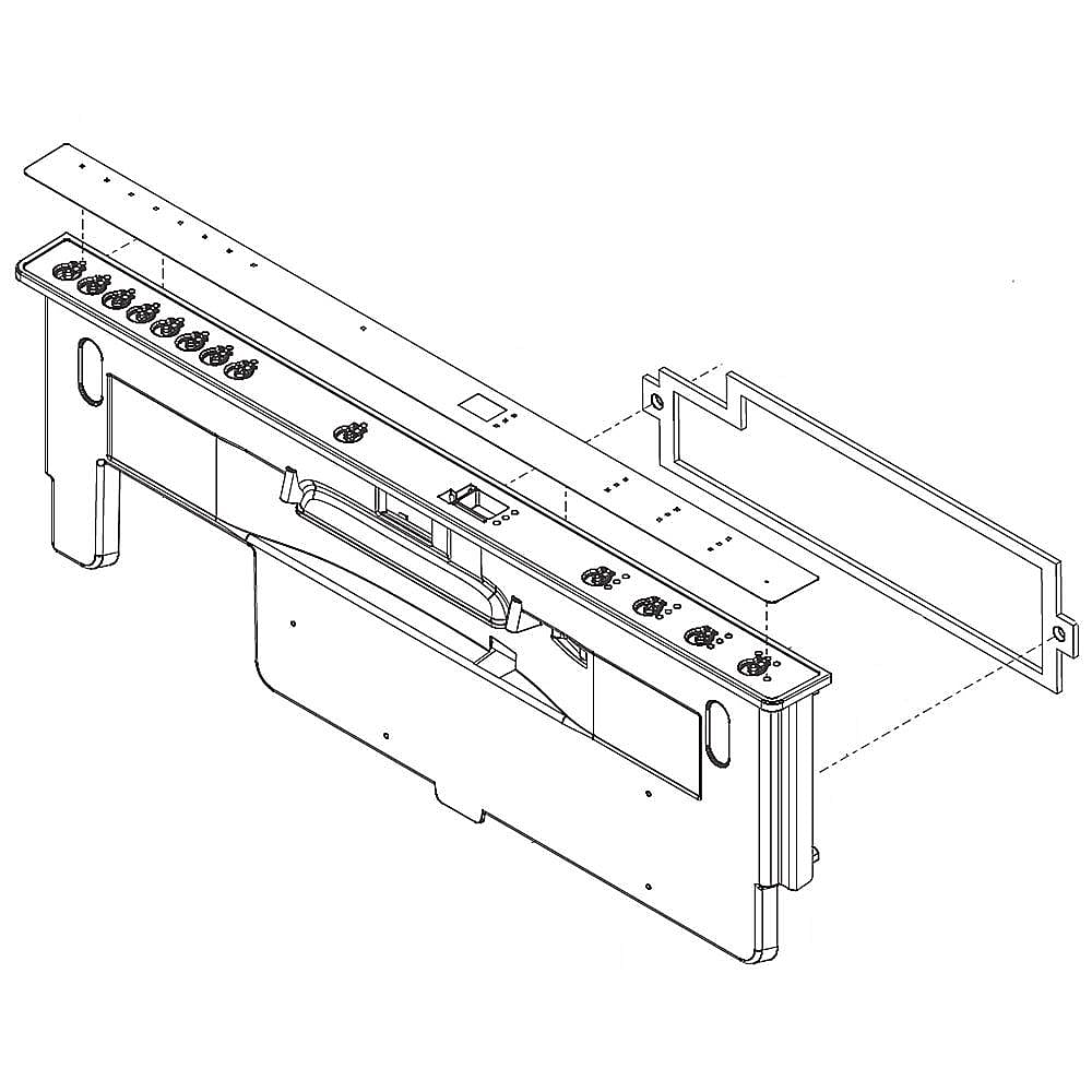 Part #5304520008, Dishwasher Control Panel Assembly / 62.00 x 22.30 x 9.60