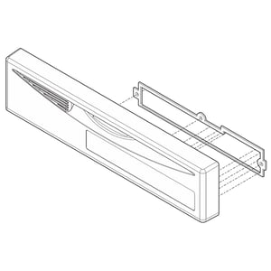 Control Panel,assembly ,white ,w/overlay-gaskt 5304525217