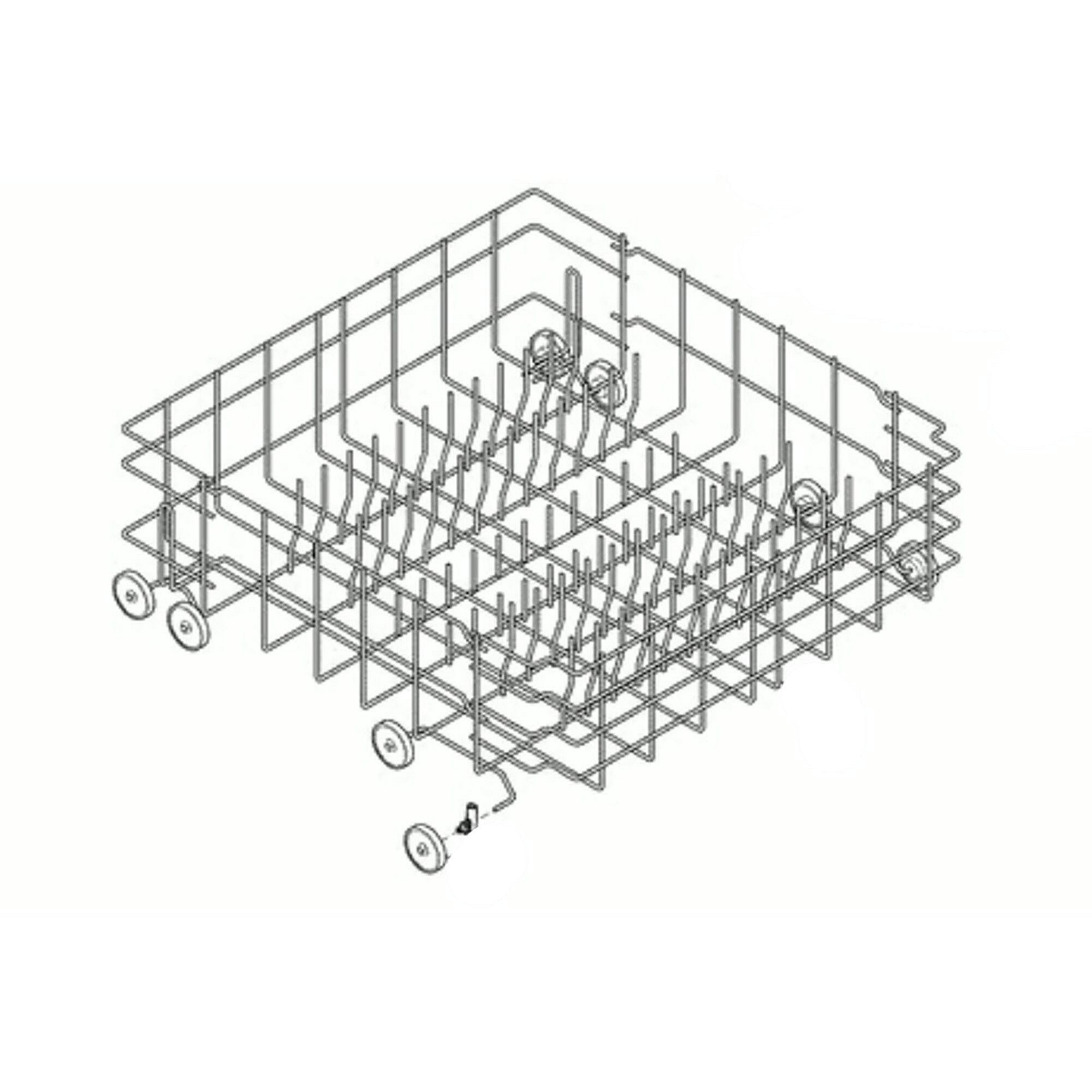 Part #5304533200, Dishwasher Dishrack, Lower (Replaces 154875204)