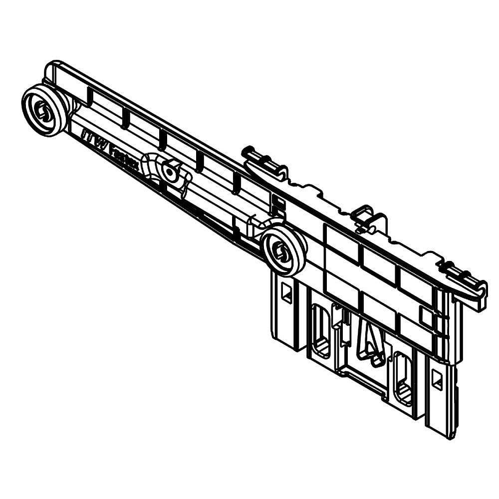 Dishwasher Dishrack Adjuster and Wheel Assembly