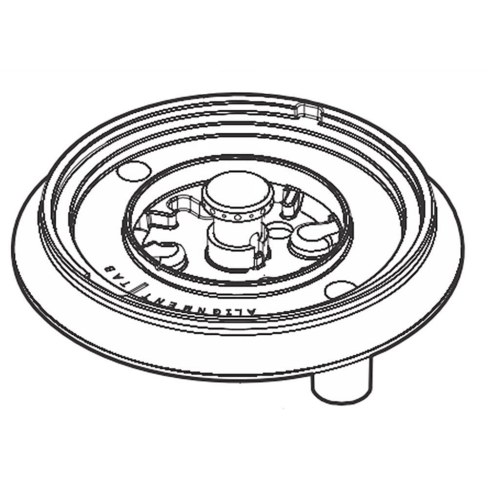 Electrolux Part #5304519952, Cooktop Burner, 18, 000-Btu | 7.20 x 5.85 x 5.05