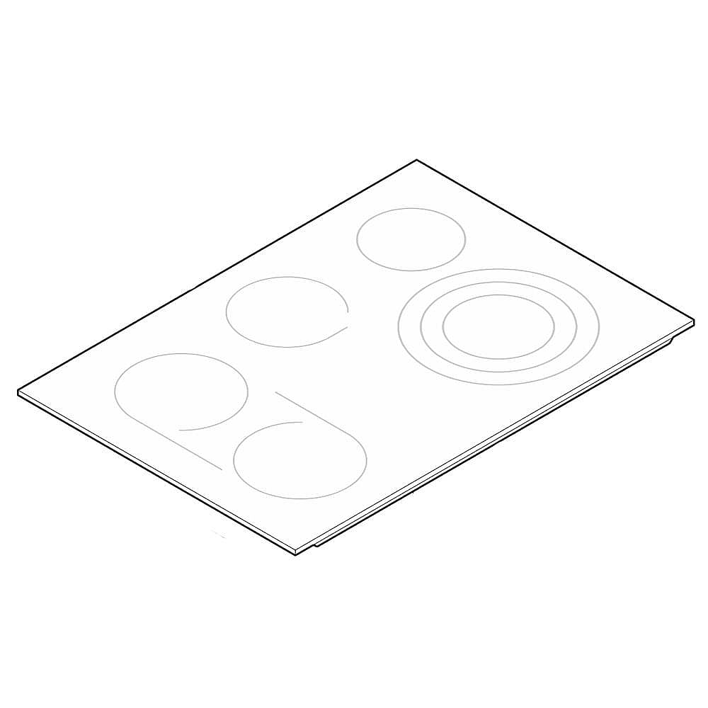 Frigidaire Part #139033800, Range Main Top (Black) | 35.88 x 30.38 x 5.88