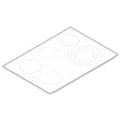 Range Main Top (black) for Frigidaire CPES3085PFC - Part 139033800