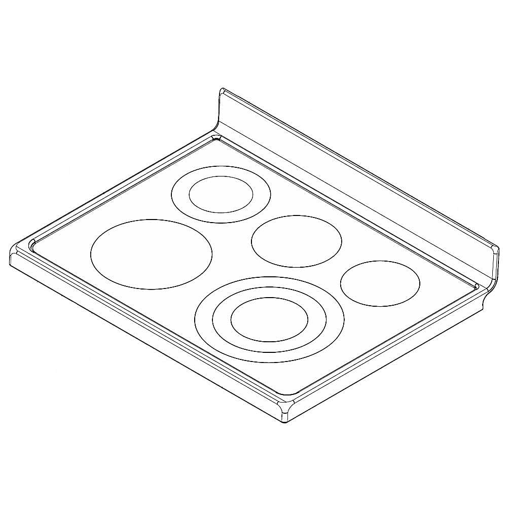 Kenmore Elite Part #139033855, Range Main Top (White) | 36.00 x 30.50 x 6.00