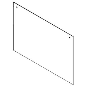Wall Oven Door Outer Panel Assembly, Lower (black) 139037904