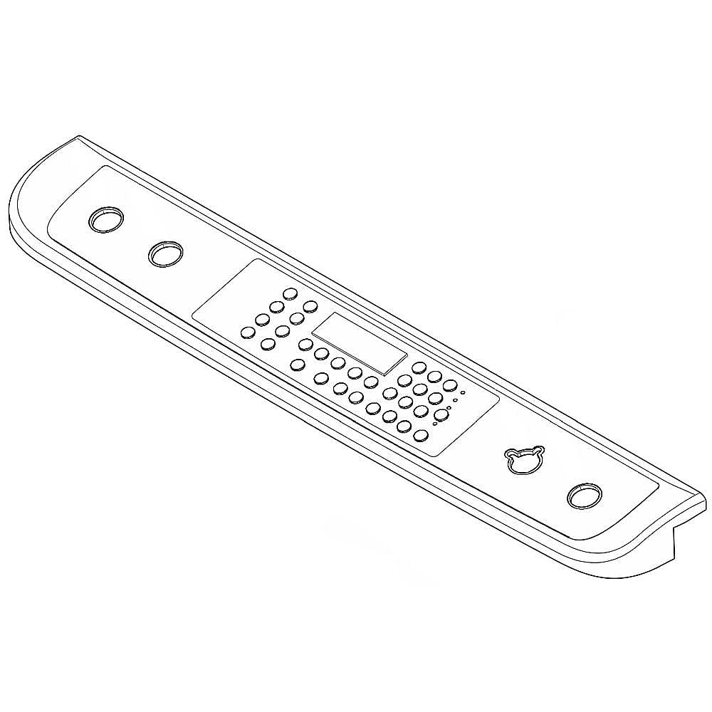 Part #139059405, Range Control Panel And Overlay (Stainless) / 31.50 x 5.25 x 1.75