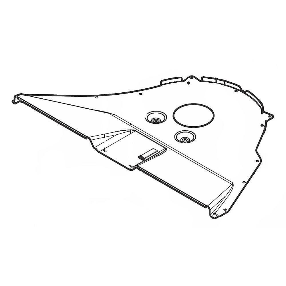 Part #139078102, Wall Oven Cooling Fan Duct, Lower / 21.05 x 13.30 x 1.20