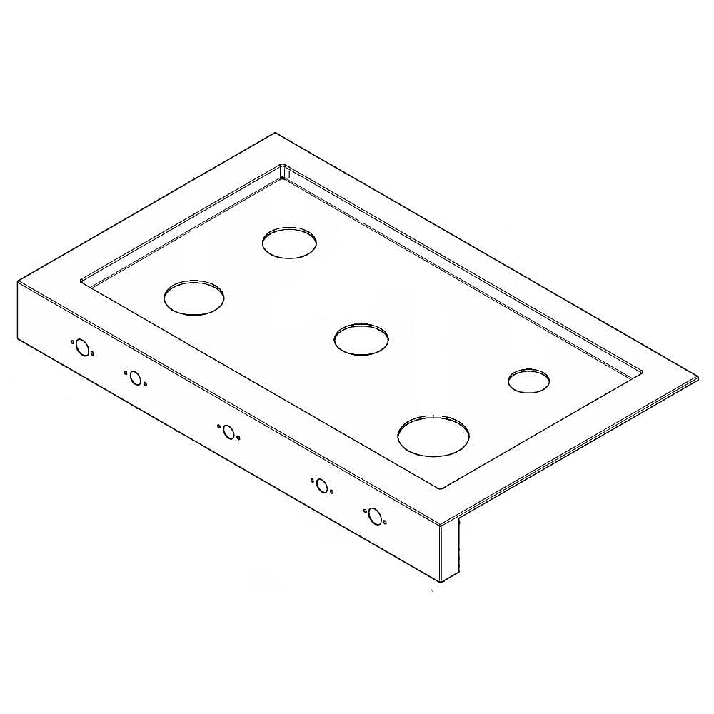 Part #139083507, Range Main Top (Black And Stainless) / 24.75 x 21.25 x 4.00