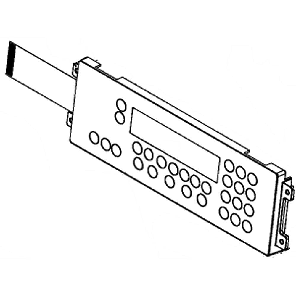 Part #139092900, Range Oven Control Board And Overlay (Black) / 14.55 x 4.50 x 2.05