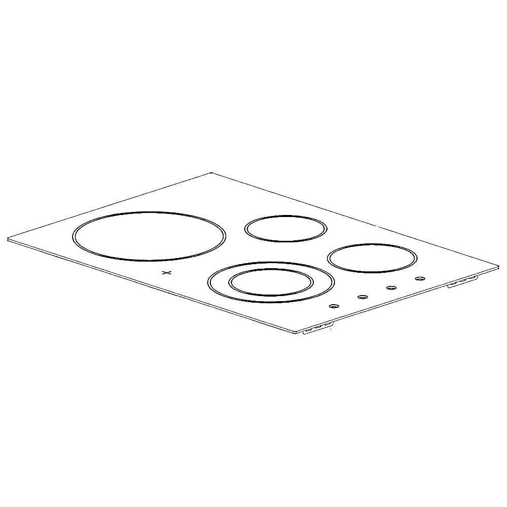 Frigidaire Part #305379367, Cooktop Main Top (White) | 41.50 x 36.25 x 6.00