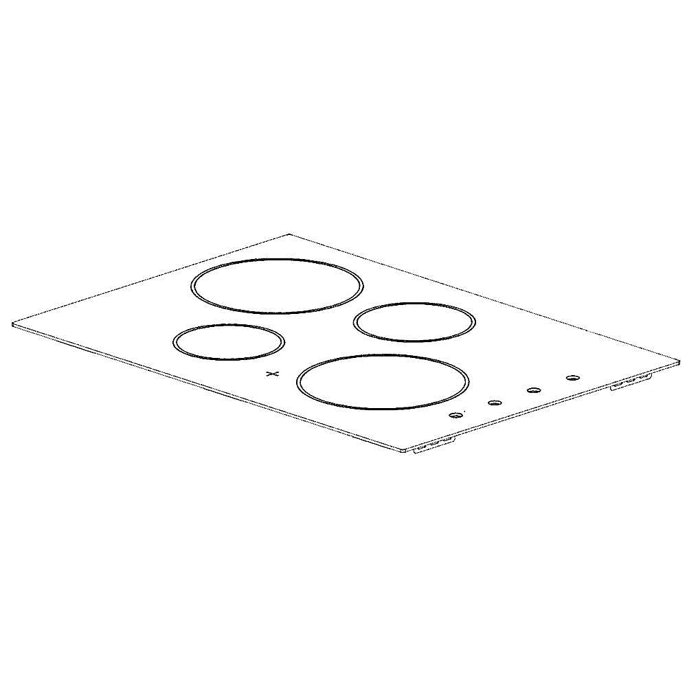 Frigidaire Part #305521963, Cooktop Main Top (Black) | 38.00 x 21.70 x 2.60