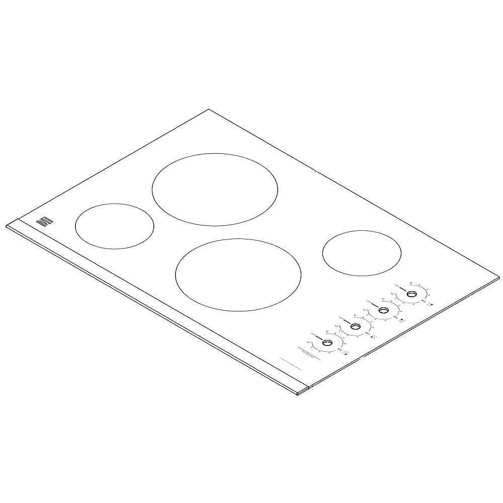 Part #305638926, Cooktop Main Top / 35.80 x 30.30 x 6.10