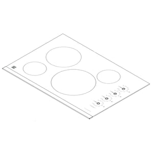 Cooktop Main Top Assembly (white) 305638928