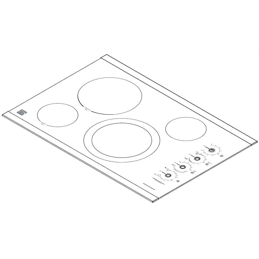 Photo of Part #305638931, Cooktop Main Top | 35.70 x 30.25 x 6.00 from Repair Parts Direct
