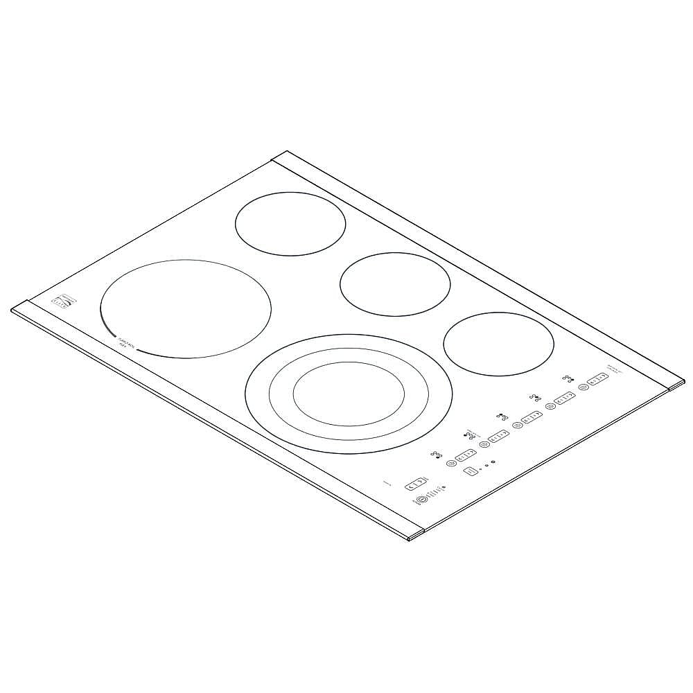Photo of Part #305638941, Cooktop Main Top | 36.00 x 30.25 x 6.00 from Repair Parts Direct