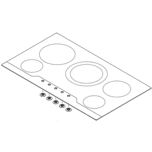 Cooktop Main Top Assembly (black) 305638979