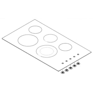 Cooktop Main Top Assembly (black) (replaces 5304530055) 305638986