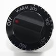 Range Oven Temperature Knob, Lower for Tappan TGO336BGW2 - Part 316019161