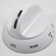 Range Oven Temperature Knob (white) for Frigidaire FGF335CESA - Part 316053601