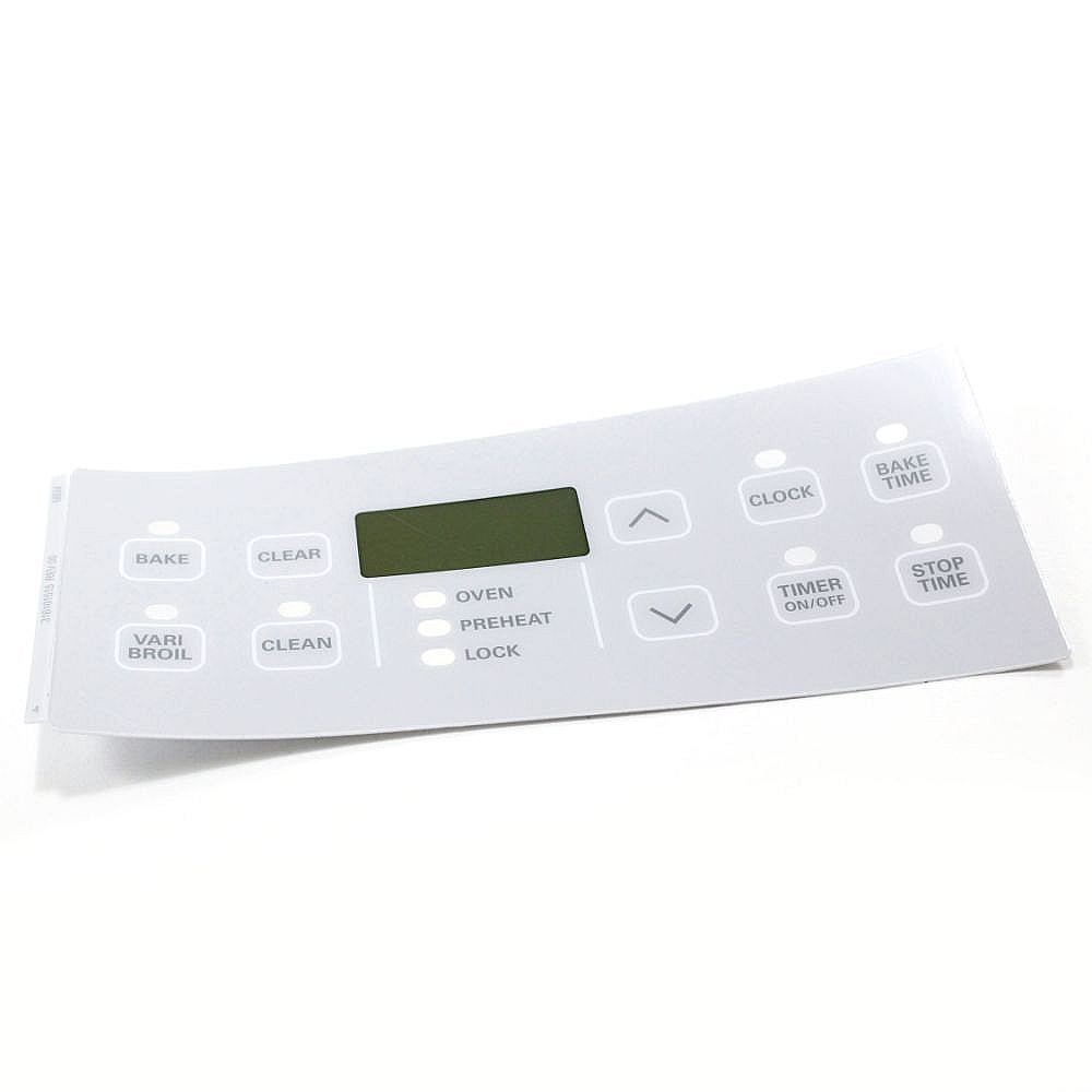 Kenmore Part #316101515, Range Oven Control Overlay | 9.40 x 7.35 x 0.10