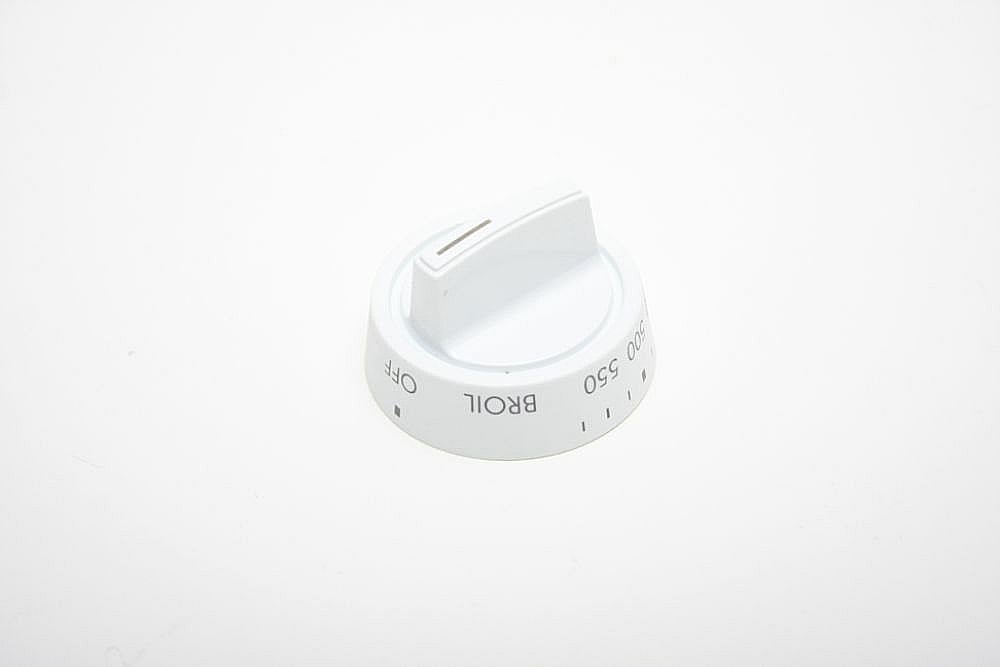 Galaxy Part #316102331, Range Oven Temperature Knob (White) | 1.65 x 1.65 x 1.15