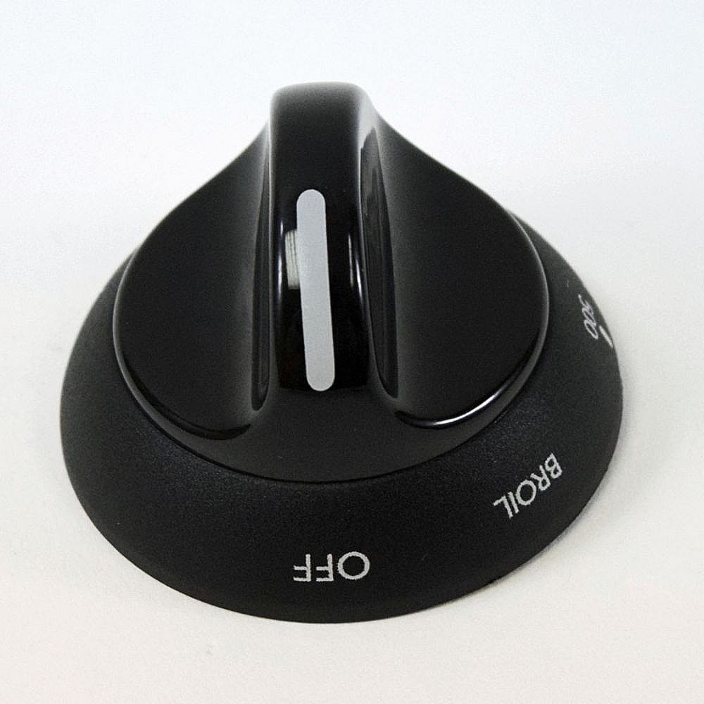 Gibson Part #316109506, Range Oven Temperature Control Knob (Black) | 7.00 x 6.00 x 1.63