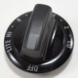 Range Surface Burner Knob (black) for Kenmore 79036674400 - Part 316208119
