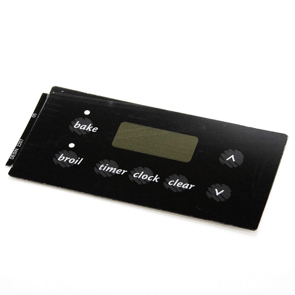 Part #316220705, Range Oven Control Overlay / 7.45 x 6.95 x 1.25