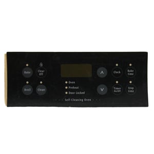 Range Oven Control Overlay (replaces 316220818, 316220841, 318214502) 316220805