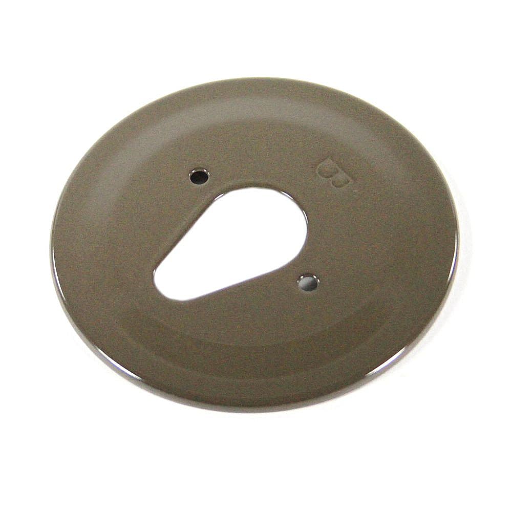 Kenmore Part #316241803, Range Surface Burner Skirt, 9, 500-Btu (Bisque Brown) | 4.00 x 4.00 x 0.20
