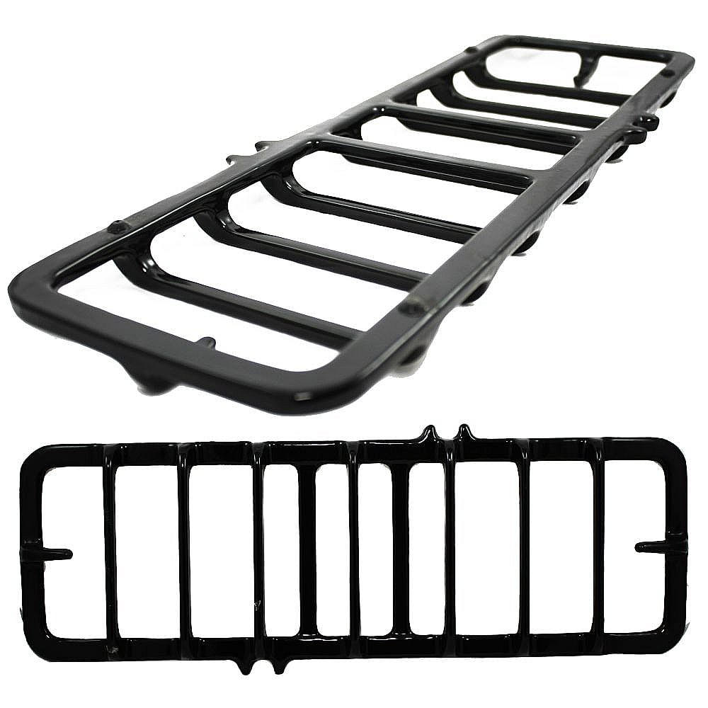 Part #316252645, Range Surface Burner Grate (Black) / 18.80 x 7.00 x 1.20