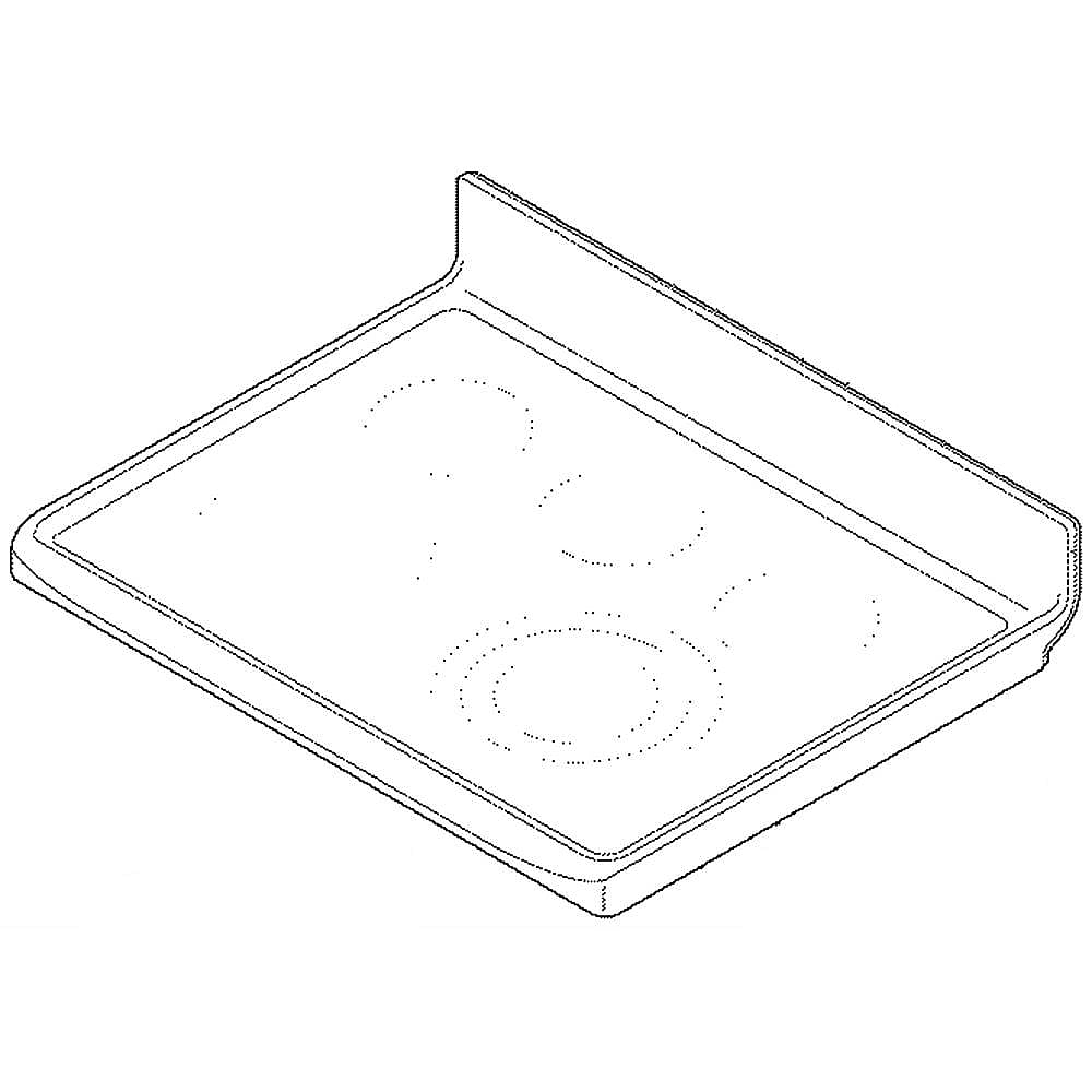 Kenmore Part #316282905, Range Main Top Assembly (Black)