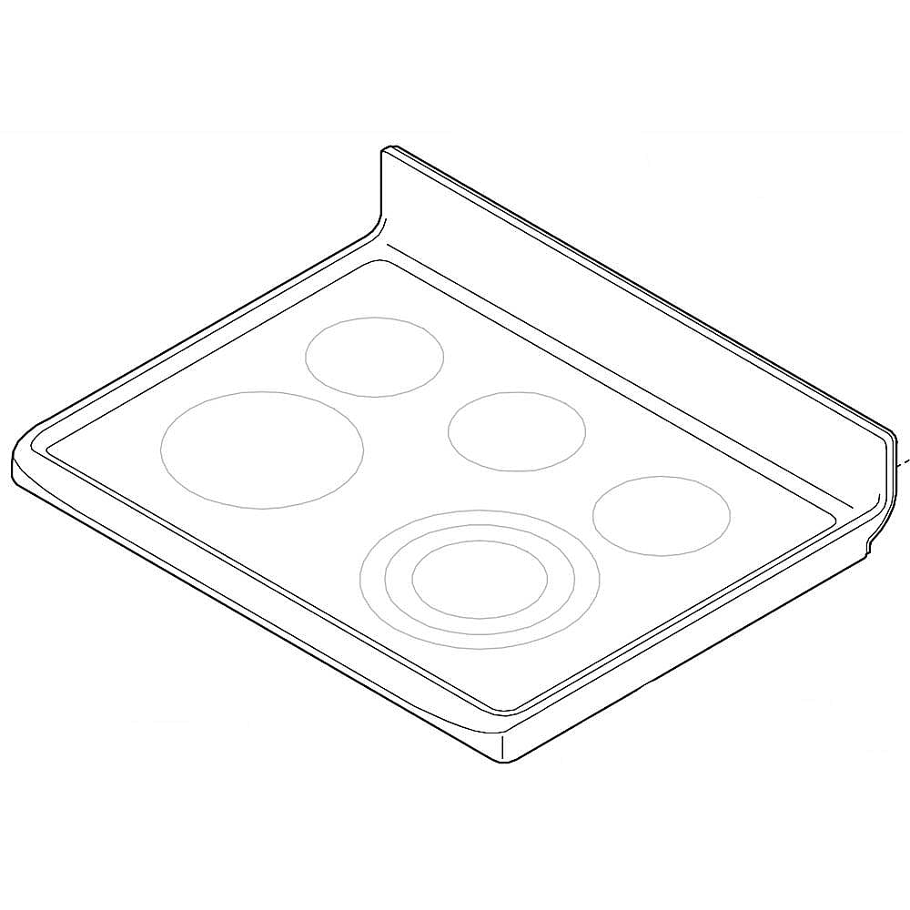 Part #316282996, Range Main Top (White)