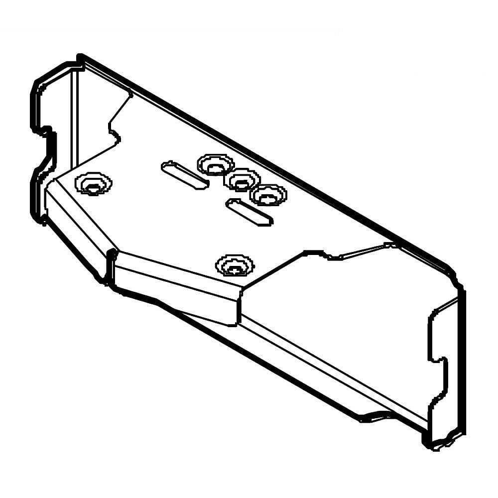 Part #316286300, Universal/multiflex (Frigidaire) Range Side Panel Support Bracket / 4.65 x 1.90 x 1.80