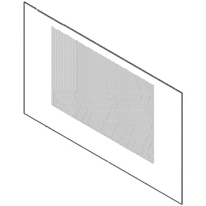 Range Oven Door Outer Panel (white) 316350100