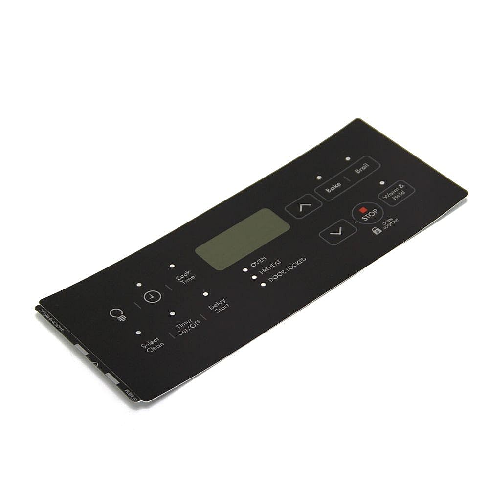 Part #139091301, Range Oven Control Overlay (Replaces 316352010, 316419309) / 9.90 x 9.85 x 0.70