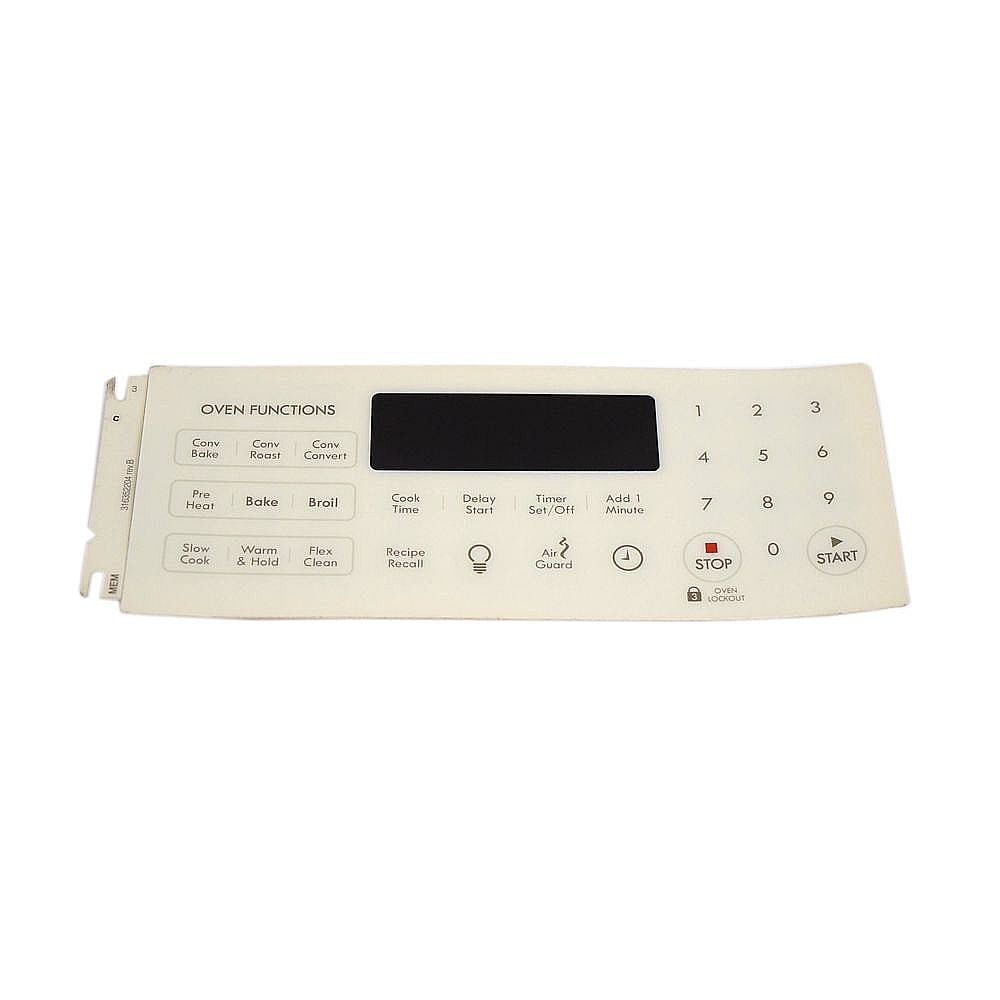 Kenmore Part #316352204, Range Oven Control Overlay | 9.15 x 3.80 x 1.05
