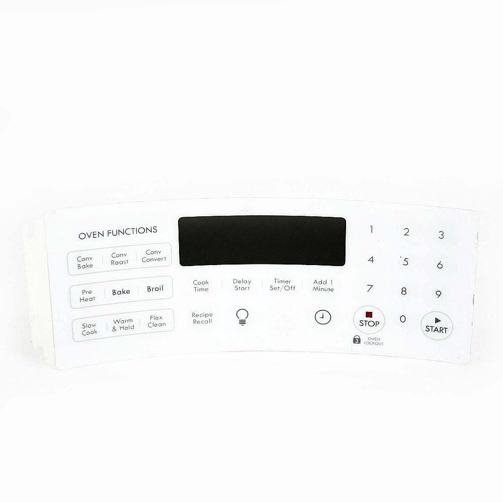 Kenmore Part #316352206, Range Oven Control Overlay | 9.95 x 9.80 x 0.50