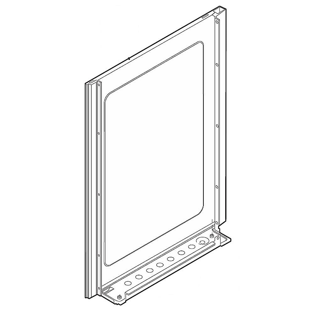 Part #316400143, Crosley Range Side Panel, Left (White) (Replaces 316400117S, 316400135)