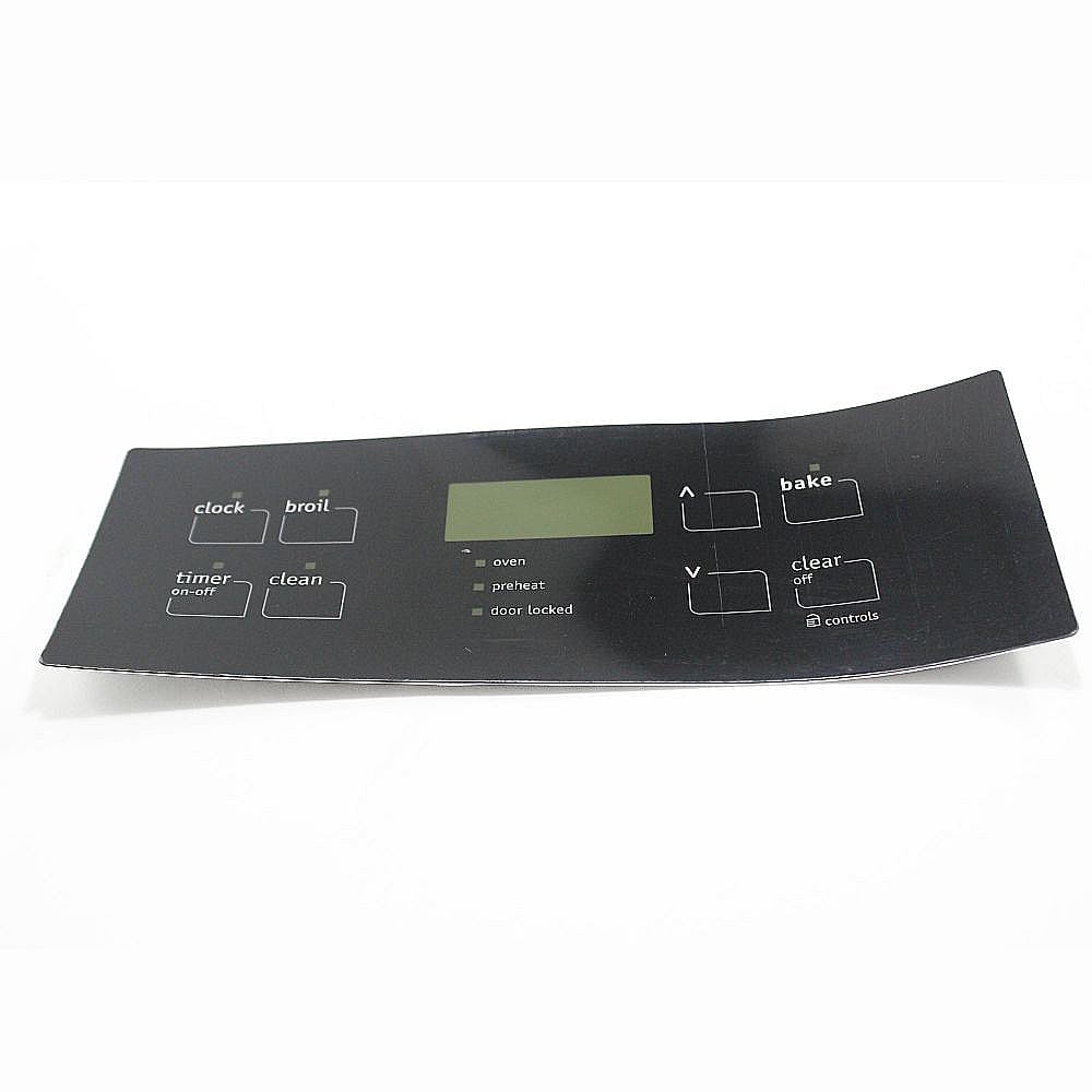 Part #316419140, Range Oven Control Overlay (Replaces 316352001, 316419100, 316419106, 316419112, 316419135) / 14.00 x 7.75 x 0.60