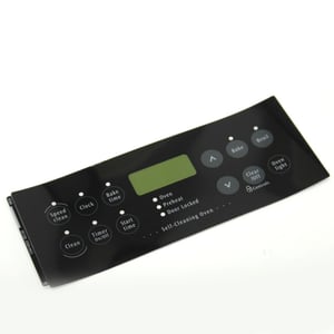 Range Oven Control Overlay (black) 316419303