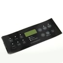 Range Oven Control Overlay (Black)