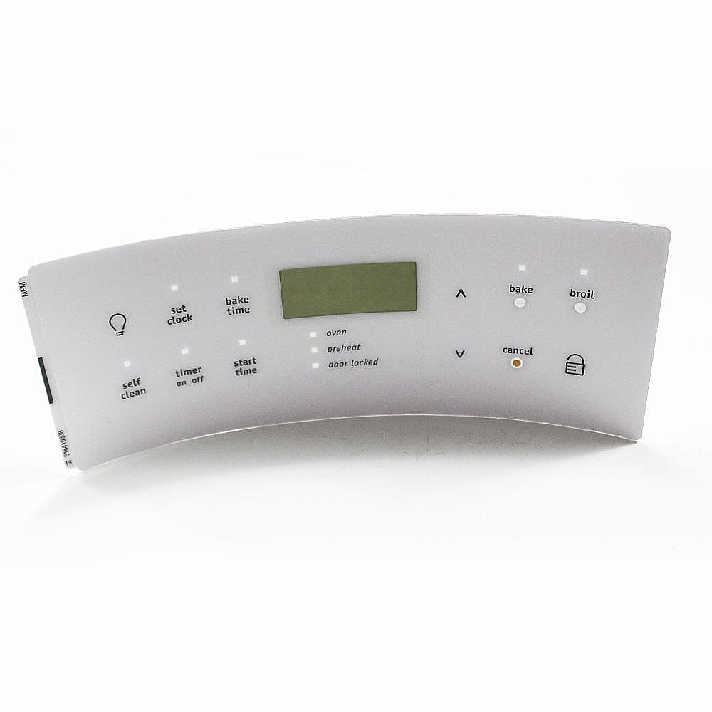 Part #316419338, Range Oven Control Overlay / 9.45 x 3.70 x 0.30