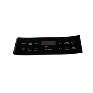 Range Oven Control Overlay (black) 316419378