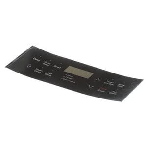 Range Oven Control Overlay (black) 316419388