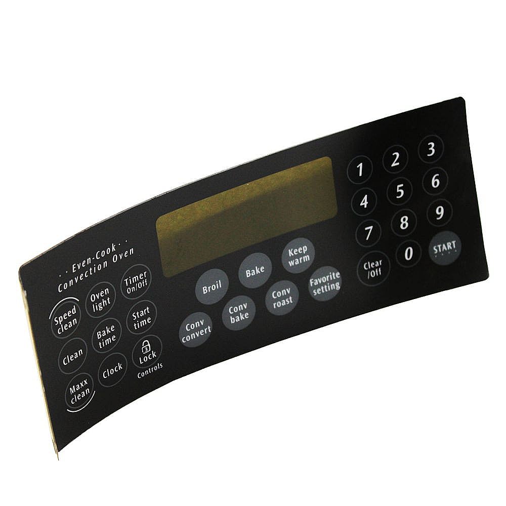 Frigidaire Part #316419700, Range Oven Control Overlay | 9.50 x 8.25 x 1.20