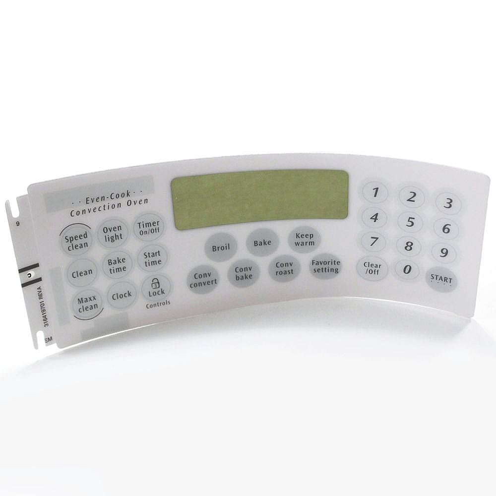 Frigidaire Part #316419701, Range Oven Control Overlay | 17.55 x 9.95 x 1.20