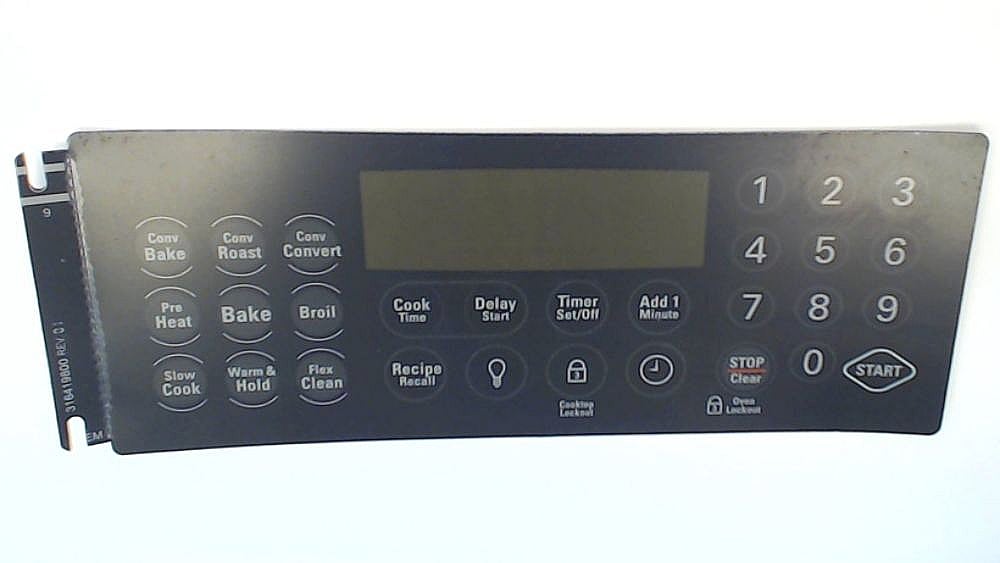 Photo of Range Oven Control Overlay from Repair Parts Direct
